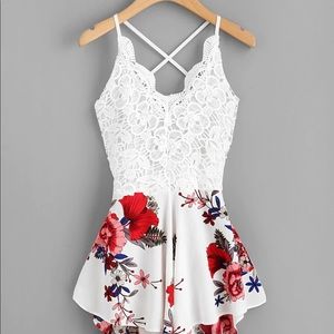 SHEIN floral romper